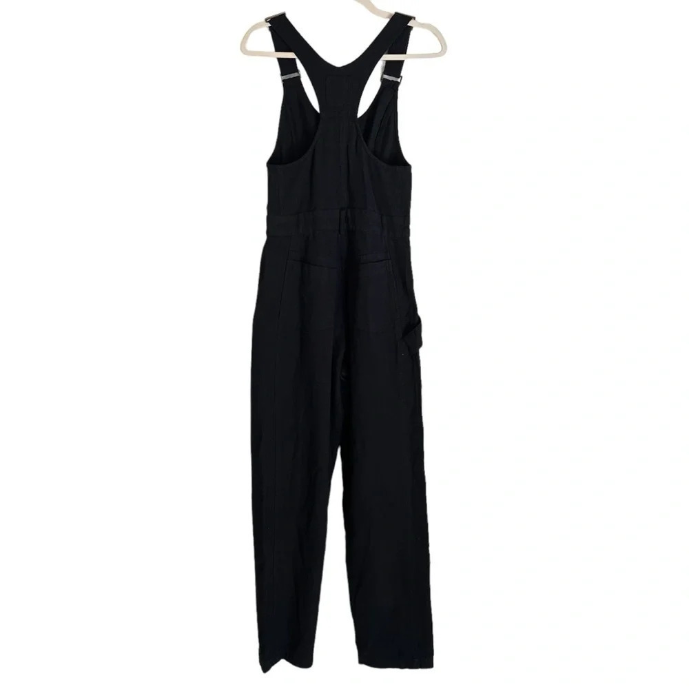 Mate the Label Organic Cotton Canvas Overalls Jet Black XS NWOT Utility Outdoor - Picture 6 of 8